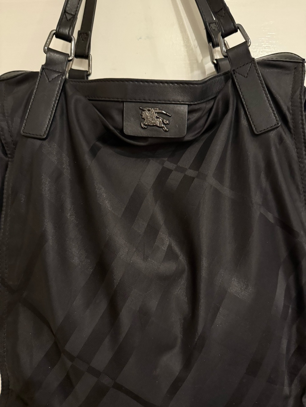 Burberry Classic Nylon & Leather Buckleigh Tote - Picture 2 of 16